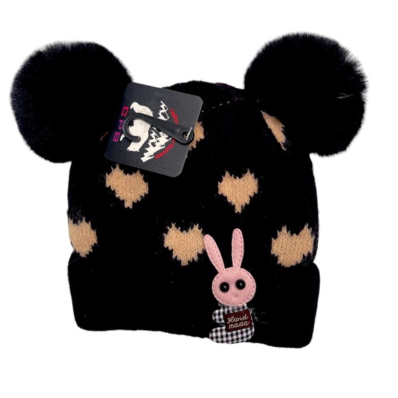 Little baby’s knit hats with inner faux fur( 0-24 months) - Picture 1 of 5